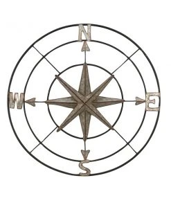 Grayson Lane 32-in H x 32-in W Farmhouse Metal Wall Accent