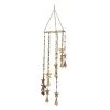 Grayson Lane 26-in Gold Metal Stars Wind Chime with Bells and Multicoloured Beads