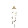 Grayson Lane 32-in Gold Wood Crescent Moon Wind Chime with Cone-Shaped Wind Catchers