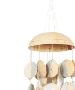 Grayson Lane 17-in Silver and Cream Capiz Shell Wind Chime -GRAYSON LANE shop 330942493 AlternateImage3 l