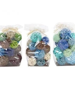 Grayson Lane Blue/Brown Coastal Orbs and Vase Fillers - 3-Pack