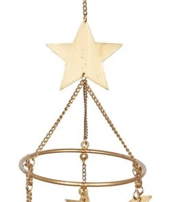 Grayson Lane 39-in Eclectic Gold Celestial Metal Wind Chime -GRAYSON LANE shop 330942502 AlternateImage4 l