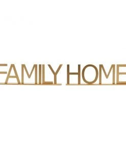 Grayson Lane Traditional Gold Iron Home/Family Sign Tabletop Decoration - Set of 2 -GRAYSON LANE shop 330942504 AlternateImage7 l