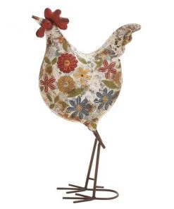 Grayson Lane 17-in H x 10-in W Rooster Garden Statue - Multicolour