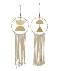 Grayson Lane 42-in H x 12-in W Ornamental Metal Wall Accent - Set of 2