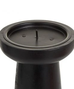 Grayson Lane 1-Candle Black Wood Pillar Candle Holders - 3-Piece 2 Grayson Lane 1-Candle Black Wood Pillar Candle Holders - 3-Piece -GRAYSON LANE shop 330942514 AlternateImage3 l