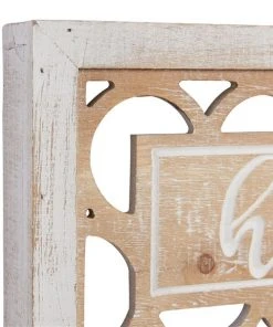 Grayson Lane 6.9-in H x 12.15-in W Farmhouse Wood Wall Accent - Set of 2 -GRAYSON LANE shop 330942518 AlternateImage6 l