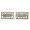 Grayson Lane 6.9-in H x 12.15-in W Farmhouse Wood Wall Accent - Set of 2