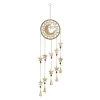 Grayson Lane 41-in Cream Wood Crescent Moon and Stars Wind Chime with Triangular Bells