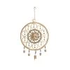 Grayson Lane 27-in Gold Metal Sunface Wind Chime