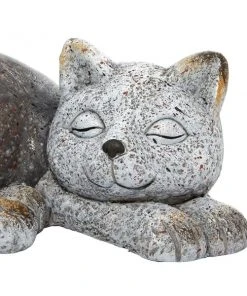 Grayson Lane 7-in H x 15-in W Grey Cat Garden Statue -GRAYSON LANE shop 330942527 AlternateImage3 l