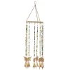 Grayson Lane 26-in Gold Metal Elephant Wind Chime with Bells and Multicoloured Glass Beads