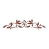 Grayson Lane 7.63-in H x 31.88-in W Traditional Floral Metal Wall Accent