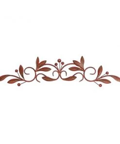 Grayson Lane 7.63-in H x 31.88-in W Traditional Floral Metal Wall Accent
