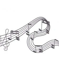 Grayson Lane 19-in H x 33-in W Entertainment Metal Wall Accent