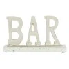Grayson Lane Modern white/Silver Terrazzo Bar Sign Tabletop Decoration