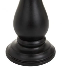 Grayson Lane 1-Candle Wood Pillar Candle Holders - Black - Set of 3 -GRAYSON LANE shop 330942574 AlternateImage3 l