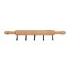 Grayson Lane 5-Hook Decorative Brown Fir Wood Wall Hook
