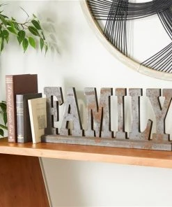 Grayson Lane Industrial Antique Black MDF Family Sign Tabletop Decoration 7 Grayson Lane Industrial Antique Black MDF Family Sign Tabletop Decoration -GRAYSON LANE shop 330942585 AlternateImage3 l