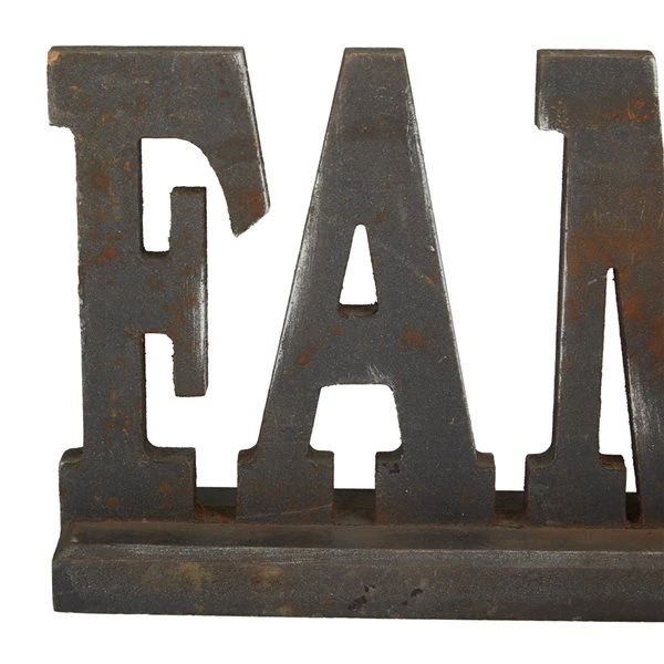 Grayson Lane Industrial Antique Black MDF Family Sign Tabletop Decoration 5 Grayson Lane Industrial Antique Black MDF Family Sign Tabletop Decoration - Image 5