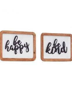 Grayson Lane 9.63-in H x 13.5-in W Farmhouse Wood Wall Accent - Set of 2 -GRAYSON LANE shop 330942597 AlternateImage7 l