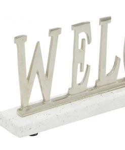 Grayson Lane Modern Silver Terrazzo Welcome Sign Tabletop Decoration -GRAYSON LANE shop 330942602 AlternateImage5 l