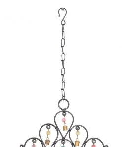 Grayson Lane 24-in Bohemian Black Metal Reversed Teardrop with Bells Wind Chime -GRAYSON LANE shop 330942610 AlternateImage3 l