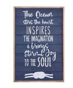 Grayson Lane 24.2-in H x 16.3-in W Coastal Wood Wall Accent