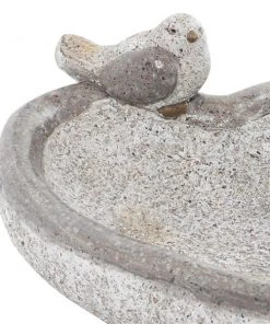 Grayson Lane 6-in H x 13-in W Grey Bird Feeder Garden Statue -GRAYSON LANE shop 330942626 AlternateImage3 l