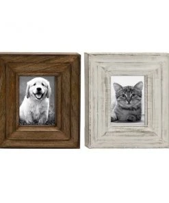 Grayson Lane Mango Wood Vintage Photo Frame (5-in x 7-in) - Set of 2