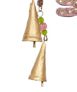 Grayson Lane 39-in Pink/White Metal Dragonflies Wind Chime with Multicoloured Glass Beads -GRAYSON LANE shop 330942628 AlternateImage4 l