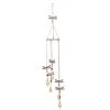 Grayson Lane 39-in Pink/White Metal Dragonflies Wind Chime with Multicoloured Glass Beads