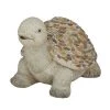 Grayson Lane 9.75-in H x 13.80-in W Grey Turtle Garden Statue