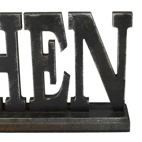 Grayson Lane Industrial Antique Black MDF Kitchen Sign Tabletop Decoration 4 Grayson Lane Industrial Antique Black MDF Kitchen Sign Tabletop Decoration - Image 4