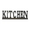 Grayson Lane Industrial Antique Black MDF Kitchen Sign Tabletop Decoration