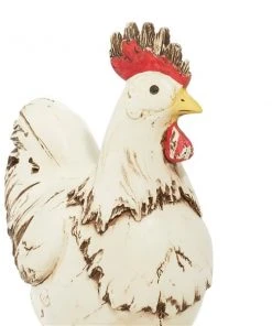 Grayson Lane 12-in H x 11-in W White Rooster Garden Statue -GRAYSON LANE shop 330942641 AlternateImage4 l