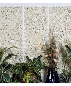 Grayson Lane 48-in x 48-in Beige Ornamental MDF Wall Accent - Set of 3 -GRAYSON LANE shop 330944686 AlternateImage3 l