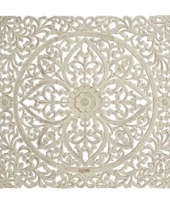 Grayson Lane 48-in x 48-in Beige Ornamental MDF Wall Accent - Set of 3