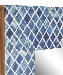 Grayson Lane 366-in x 25.88-in Rectangle Blue Framed Wall Mirror -GRAYSON LANE shop 330944693 AlternateImage3 l