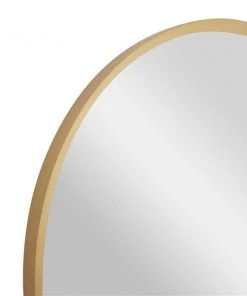 Grayson Lane 42-in x 42-in Round Gold Contemporary Wall Mirror -GRAYSON LANE shop 330944694 AlternateImage3 l