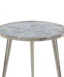 Grayson Lane Silver Stone Round End Table -GRAYSON LANE shop 330944701 AlternateImage3 l