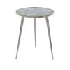 Grayson Lane Silver Stone Round End Table
