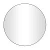 Grayson Lane 42-in x 42-in Round Black Framed Wall Mirror