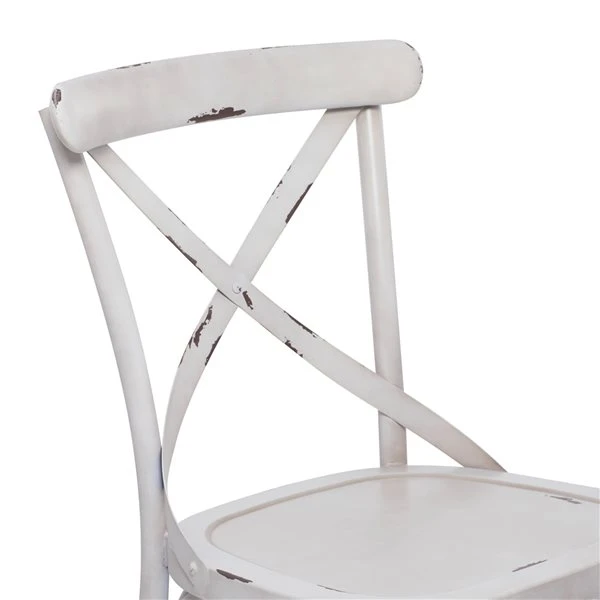 330944703_AlternateImage3_l.jpg Grayson Lane White Farmhouse Outdoor Dining Chair with Metal Frame - Set of 2 -GRAYSON LANE shop 330944703 AlternateImage3 l