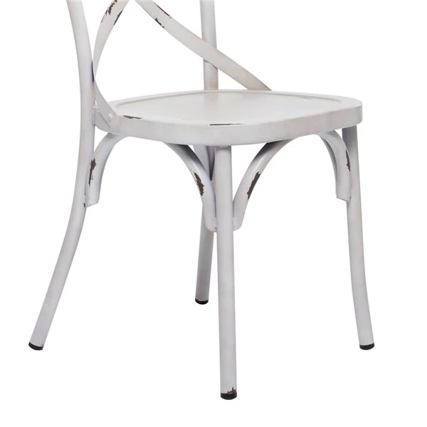 330944703_AlternateImage4_l.jpg Grayson Lane White Farmhouse Outdoor Dining Chair with Metal Frame - Set of 2 -GRAYSON LANE shop 330944703 AlternateImage4 l