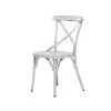 Grayson Lane White Farmhouse Outdoor Dining Chair with Metal Frame - Set of 2