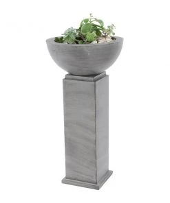 Grayson Lane 20-in x 38-in Grey Metal Planter -GRAYSON LANE shop 330944707 AlternateImage5 l