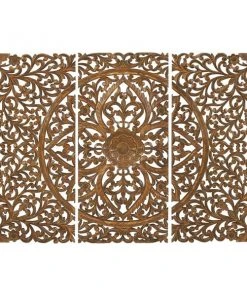 Grayson Lane 48-in x 66-in Brown Ornamental MDF Wall Accent - Set of 3 -GRAYSON LANE shop 330944708 AlternateImage7 l