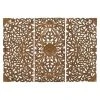 Grayson Lane 48-in x 66-in Brown Ornamental MDF Wall Accent - Set of 3