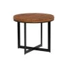 Grayson Lane Brown and Black Wood Round End Table
